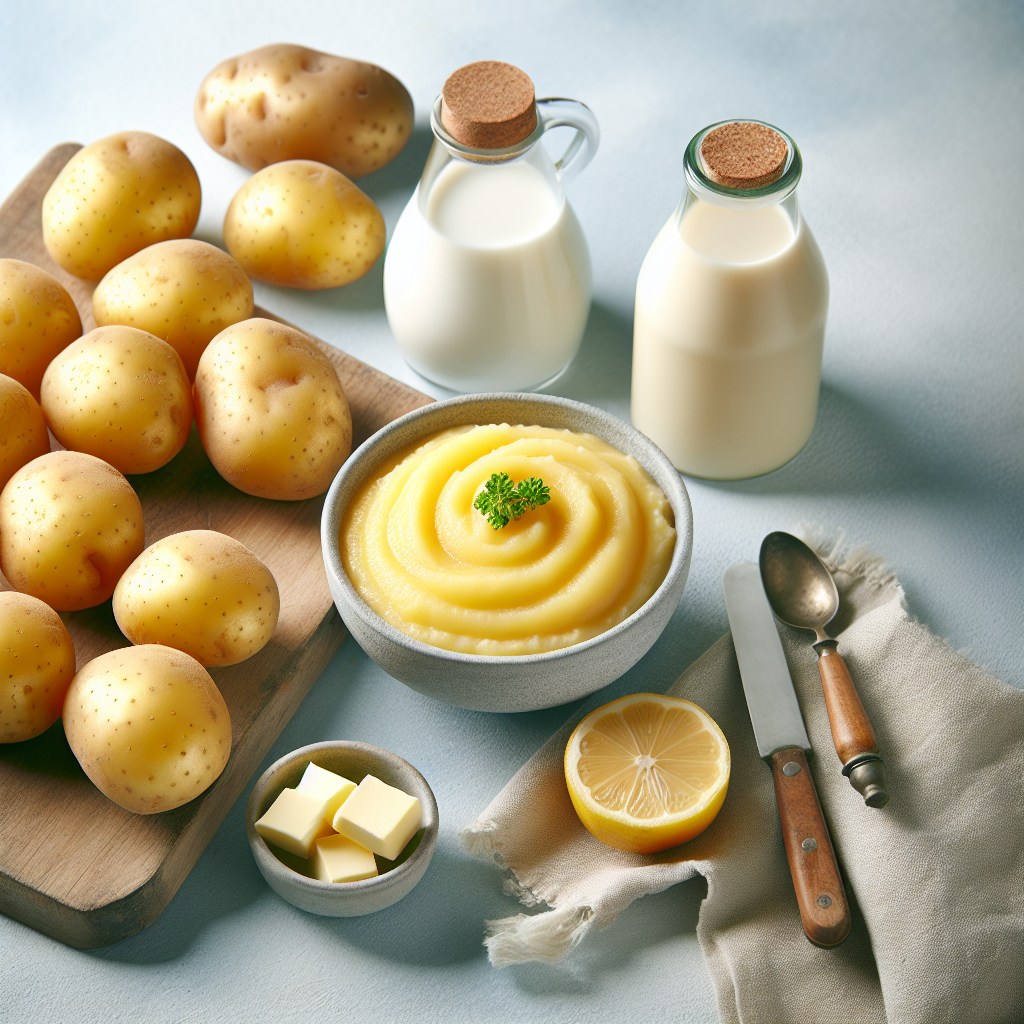 Pomme de terre, purée à base de flocons, reconstituée avec lait entier, matière grasse-fruits, légumes, légumineuses et oléagineux, valeurs nutritionnelles