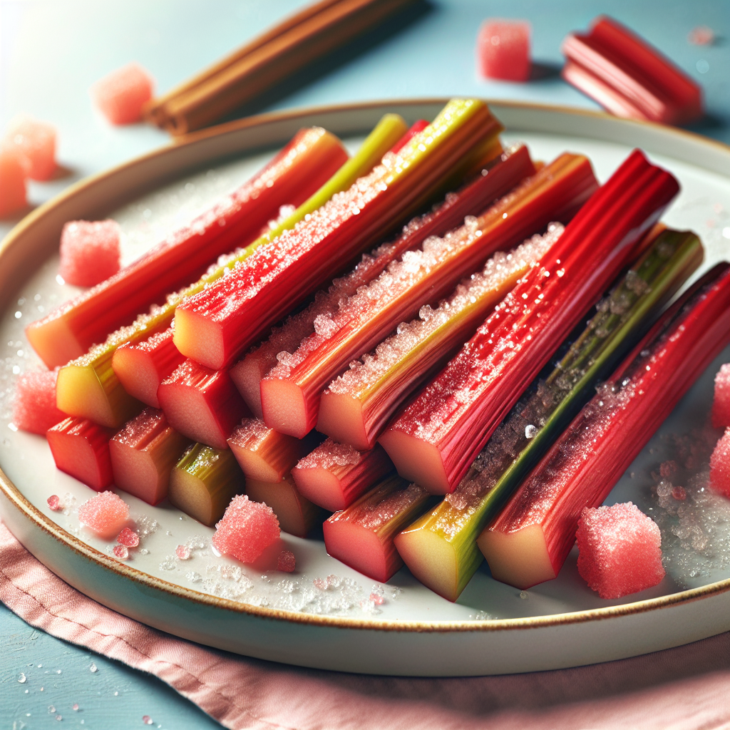 Rhubarbe, tige, cuite, sucrée-fruits, légumes, légumineuses et oléagineux, valeurs nutritionnelles