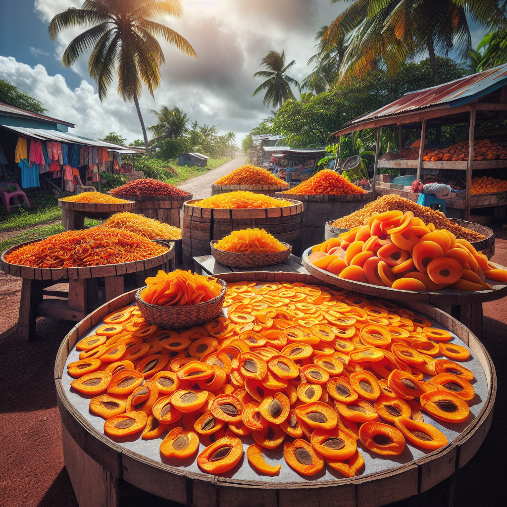 Chips d'abricot pays, pulpe, prélevé à la Martinique-fruits, légumes, légumineuses et oléagineux, valeurs nutritionnelles