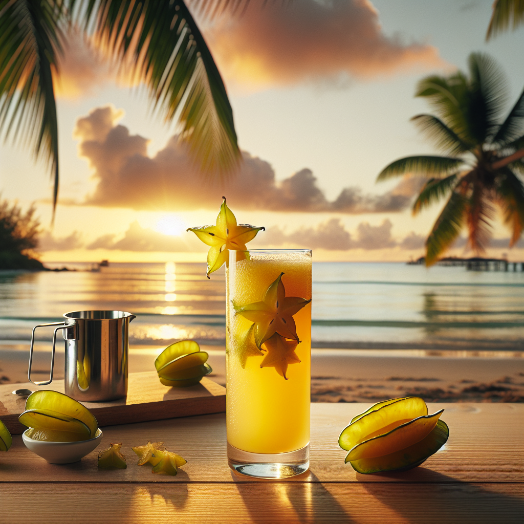 Jus de carambole, prélevée à la Martinique, jus non filtré-fruits, légumes, légumineuses et oléagineux, valeurs nutritionnelles