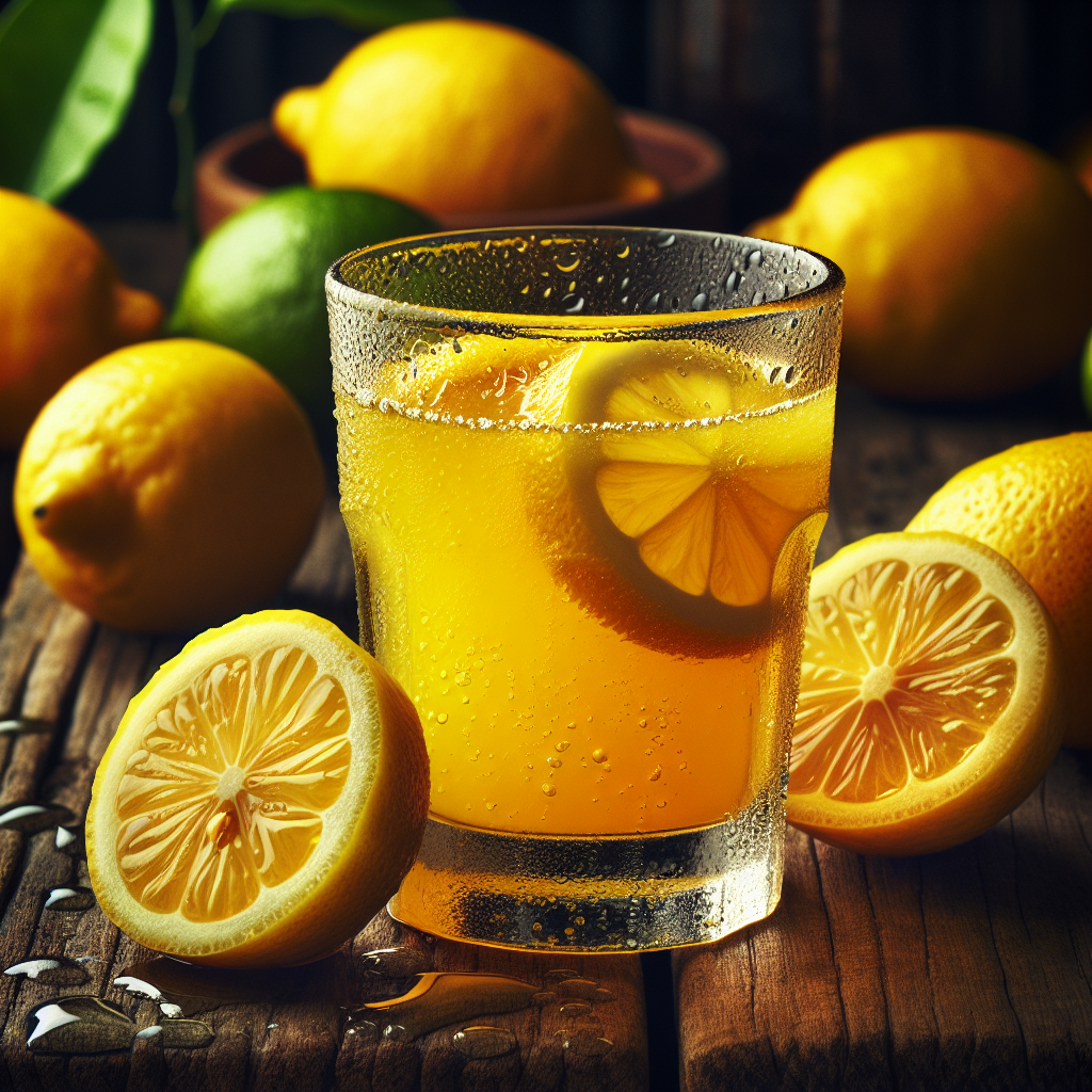 Jus de citron punch (variété petit calibre), pur jus, prélevé à la Martinique-fruits, légumes, légumineuses et oléagineux, valeurs nutritionnelles