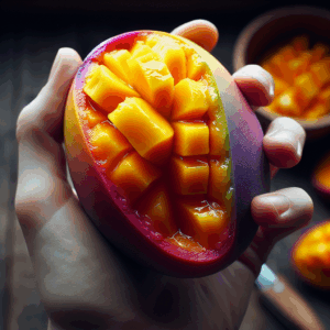 Mangue José, pulpe, crue, prélevée à La Réunion (Mangifera indica L.)-fruits, légumes, légumineuses et oléagineux, valeurs nutritionnelles