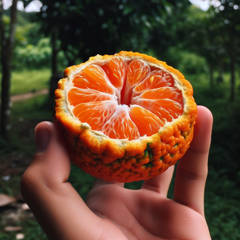 Orange amère, pulpe, crue, prélevée à la Martinique-fruits, légumes, légumineuses et oléagineux, valeurs nutritionnelles