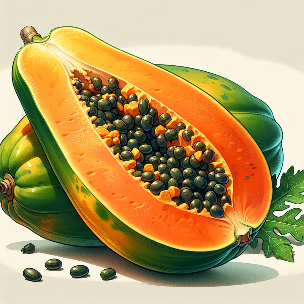 Papaye Colombo (fruit mûr), pulpe sans pépin, crue, prélevée à La Réunion (Carica papaya L.)-fruits, légumes, légumineuses et oléagineux, valeurs nutritionnelles