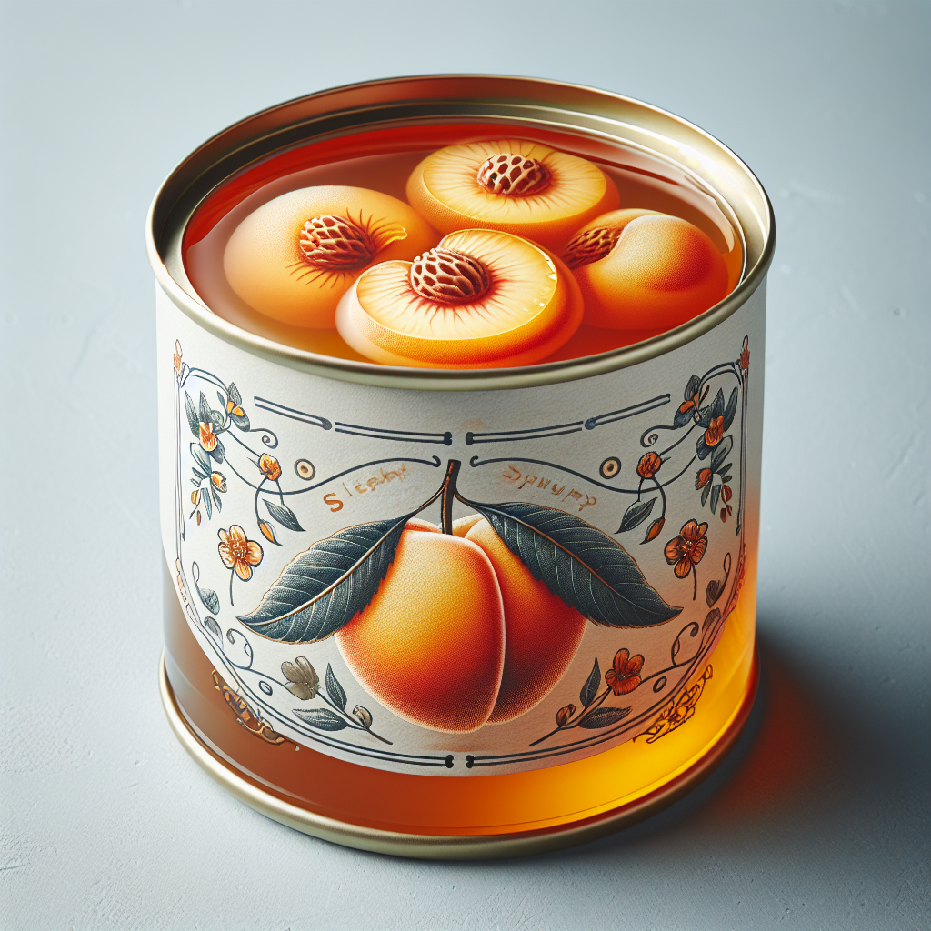 Pêche au sirop léger, appertisée, non égouttée-fruits, légumes, légumineuses et oléagineux, valeurs nutritionnelles